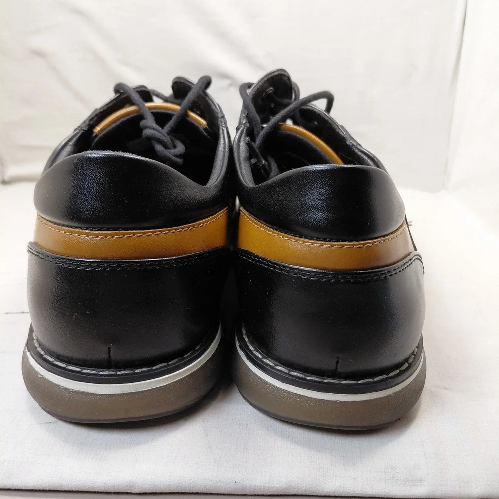 Bruno Marc SBOX2336M Mens Black Perforated Oxford Dress Shoes Size 10 US 43.5 EU